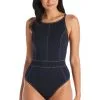 A Fine Line High Neck One Piece Swimsuit