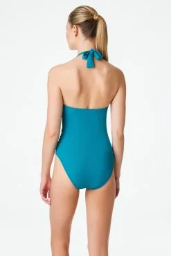 Behind The Seams Halter One Piece Swimsuit -Tankini Tops Sales bleu rod behind the seams 1 pc halter tie back one piece swimsuit bs 34321491919023 scaled