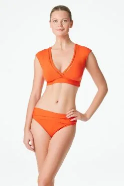 Blue Rod- FSale Behind The Seams Cap Sleeve Bikini Top -Tankini Tops Sales bleu rod behind the seams top crop cap sleeve bikini top bs 34331602780335 scaled