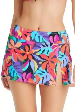 Bleu Rod - BoldRush Bold Rush Long Skirt High Waist Bikini Bottom