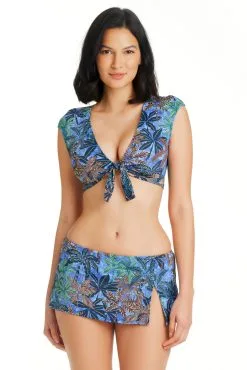 Bleu Rod - Bythesea By The Sea Cap Sleeve Bikini Top