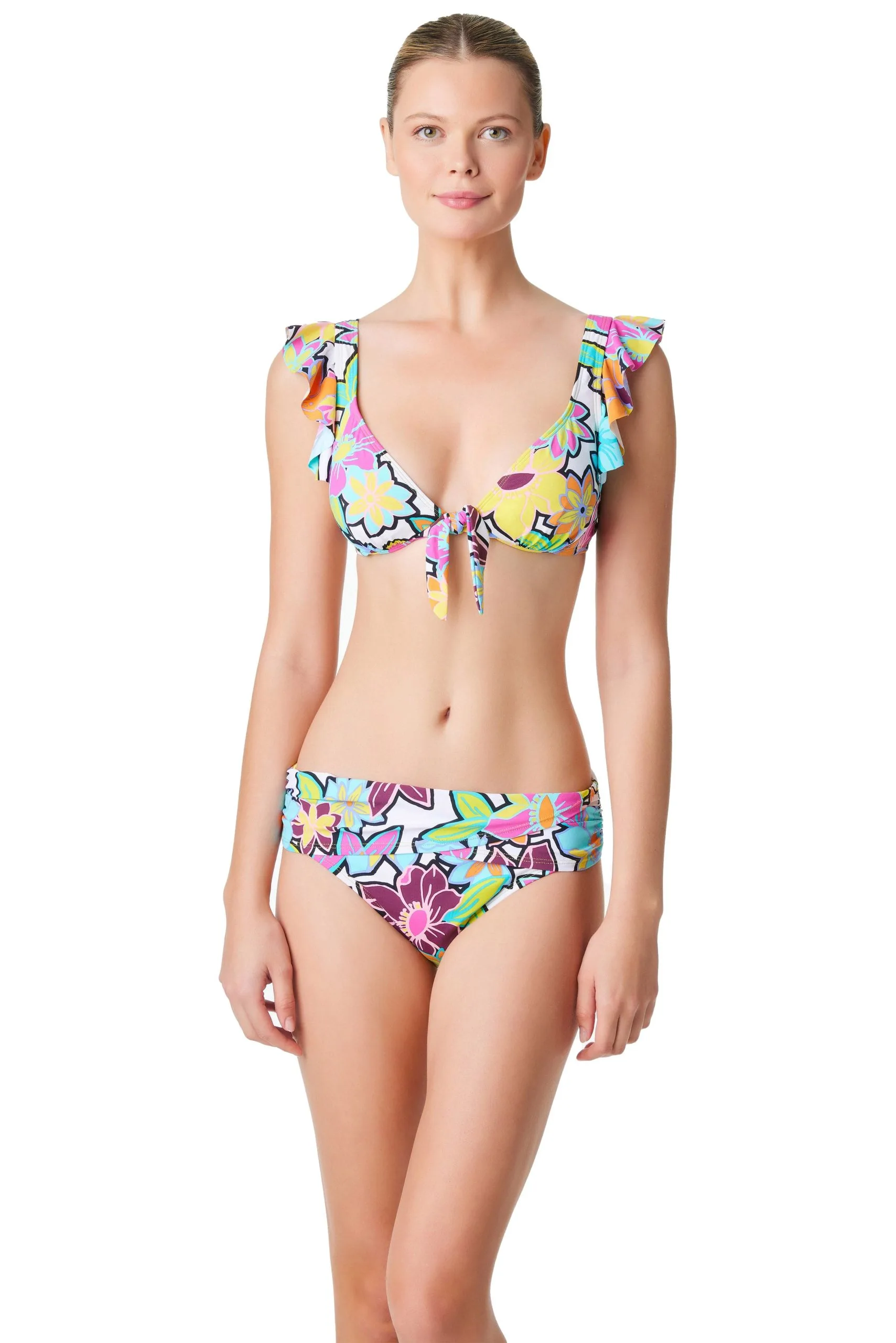 Blue Rod- FSale Color Crush Hipster Sarong Bikini Bottom 3 Blue Rod- FSale Color Crush Hipster Sarong Bikini Bottom - Image 3