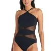 Bleu Rod - DMWM23 Don't Mesh With Me Diamond High Neck One Piece Swimsuit