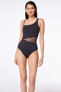 Bleu Rod - DMWM23 Don't Mesh With Me One Piece Mesh One Shoulder Swimsuit -Tankini Tops Sales bleu rod dont mesh with me 1 pc 4 black copy of one piece one shoulder mesh swimsuit dm 35113636102319 scaled