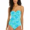 Escape To The Beach Strapless Bandeau One Piece Swimsuit