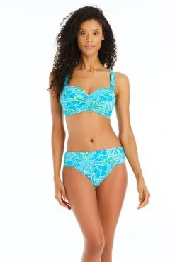 Escape To The Beach Underwire D Cup Shirred Bandeau Bikini Top -Tankini Tops Sales bleu rod escape to the beach dcup escape to the beach underwire d cup bikini top 35796183122095 scaled
