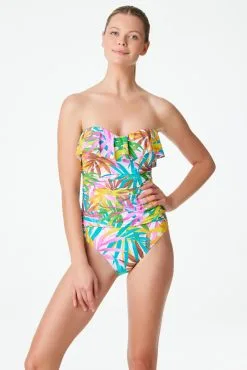 Fantasy Island Strapless Bandeau One Piece Swimsuit 9 Fantasy Island Strapless Bandeau One Piece Swimsuit -Tankini Tops Sales bleu rod fantasy island 1 pc one piece swimsuit shirred ruffled bandeau fi 34320860348591 scaled