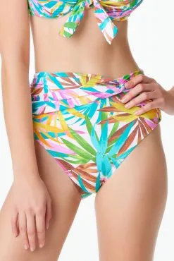 Fantasy Island High Waisted Twist Front Bikini Bottom