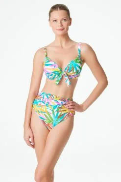 Fantasy Island High Waisted Twist Front Bikini Bottom -Tankini Tops Sales bleu rod fantasy island high waist bottom high waisted bikini bottom twist fi 34320849993903 scaled