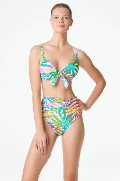 Fantasy Island High Waisted Twist Front Bikini Bottom -Tankini Tops Sales bleu rod fantasy island high waist bottom high waisted bikini bottom twist fi 34320850223279 scaled