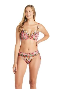 Blue Rod- FSale Free Spirit Over The Shoulder Underwire D Cup Bikini Top