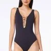 Bleu Rod - Kore Kore One Piece Low Lace Down Swimsuit