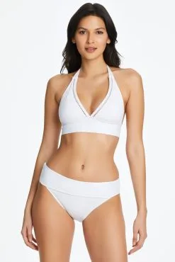 Bleu Rod - Kore Kore Fold Over Bikini Bottom -Tankini Tops Sales bleu rod kore bottom white 4 fold over sarong bikini bottom kore 34306829877423 scaled