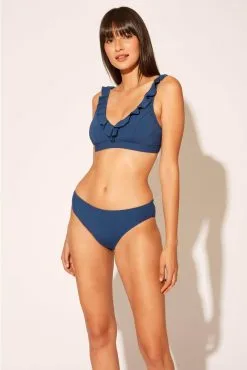 Bleu Rod - Kore Kore Ruched Back Low Rise Bikini Bottom -Tankini Tops Sales bleu rod kore22 bottom 4 navy ruched back low rise bikini bottom 31928106582191 scaled