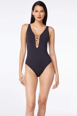 Bleu Rod - Kore Kore One Piece Low Lace Down Swimsuit 7 Bleu Rod - Kore Kore One Piece Low Lace Down Swimsuit -Tankini Tops Sales bleu rod let s get knotty 1 pc one piece low lace down swimsuit 31928061821103 scaled
