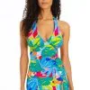 Life Of The Party Halter Tankini Top
