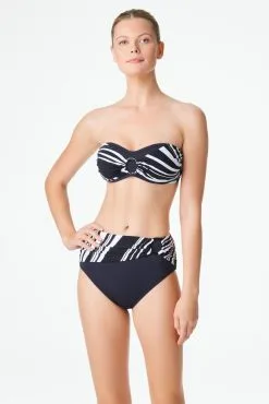 Blue Rod- FSale New Wave High Waisted Draped Bikini Bottom -Tankini Tops Sales bleu rod new wave high waist bottom high waisted draped bikini bottom 34362145603759 scaled