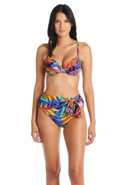 Night Safari Underwire Twist Bikini Top -Tankini Tops Sales bleu rod night safari bikini top underwire over the shoulder twist bikini top ns 35113783230639 scaled