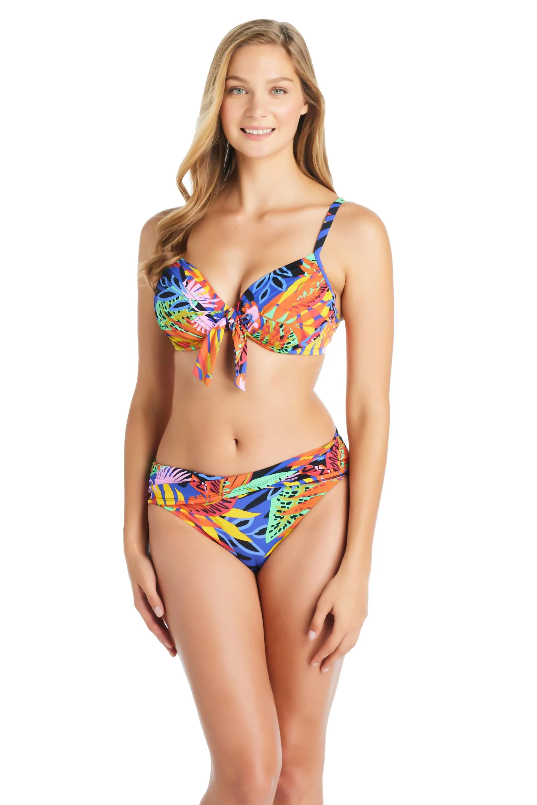 Night Safari Underwire Tie Front D Cup Bikini Top 1 Night Safari Underwire Tie Front D Cup Bikini Top