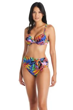 Night Safari Draped High Waist Bikini Bottom -Tankini Tops Sales bleu rod night safari high waist bikini bottom draped high waist bikini bottom ns 35113681682607 scaled