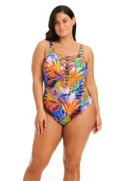 Night Safari Plunge Lace Down One Piece Swimsuit Plus -Tankini Tops Sales bleu rod night safari plus 1 pc plunge lace down one piece swimsuit plus ns 35265795621039 1 scaled