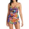 Night Safari Strapless Bandeau Tankini Top