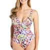 Party Animal Surplice One Piece Swimsuit