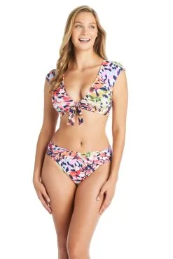 Party Animal Cap Sleeve Bikini Top