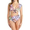 Party Animal Draped High Waisted Bikini Bottom