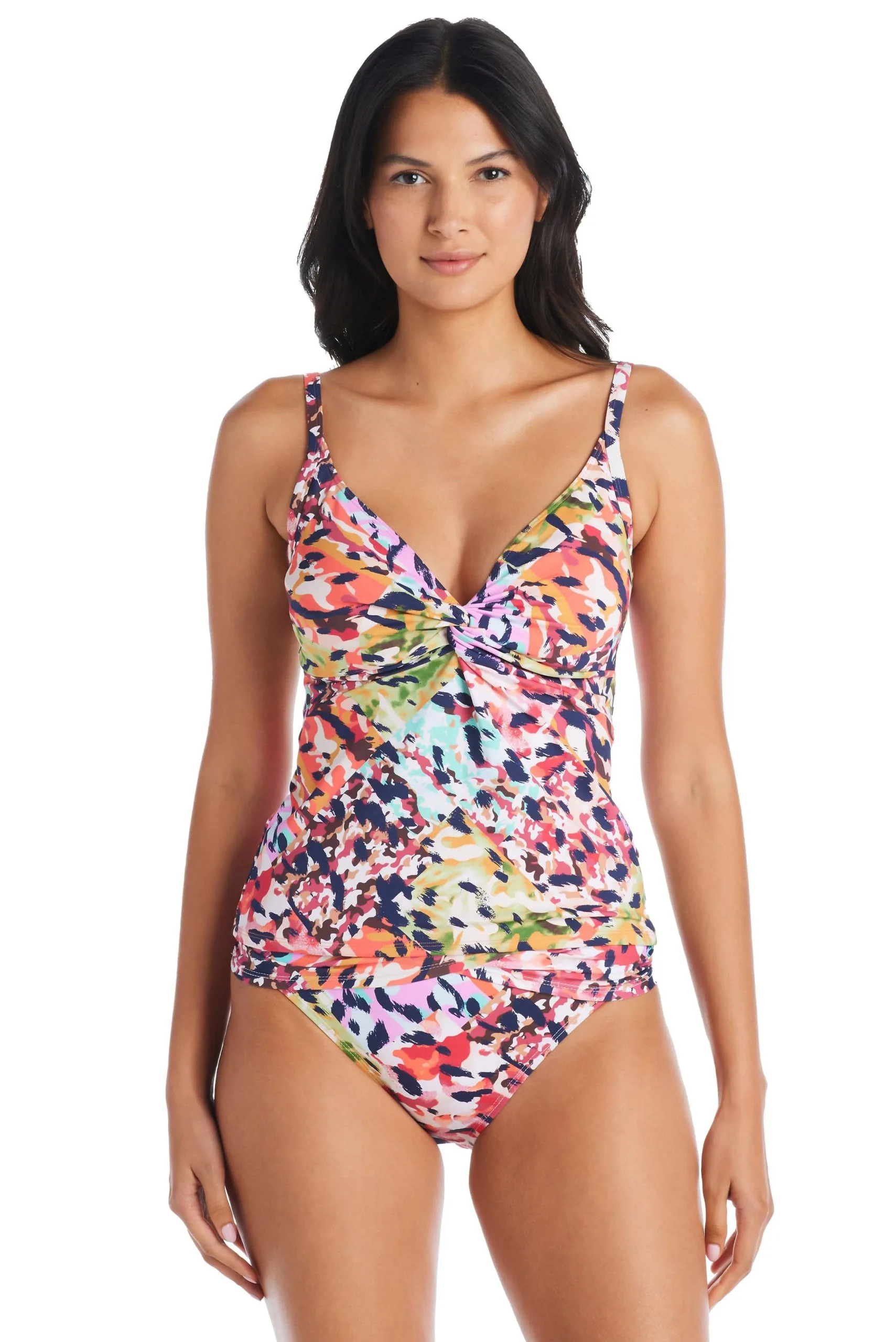 Party Animal Plunge D Cup Tankini Top 1 Party Animal Plunge D Cup Tankini Top