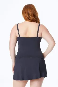 Bleu Rod - Kore-Plus Kore High Waist Skirted Bottom Plus -Tankini Tops Sales bleu rod ring me up plus bottom hi waist skirted bottom plus 32056931025071 1 scaled