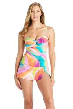 Splash Out Over The Shoulder Tankini Top 9 Splash Out Over The Shoulder Tankini Top -Tankini Tops Sales bleu rod splash out tankini over the shoulder tankini top twist front so 35113837592751 scaled