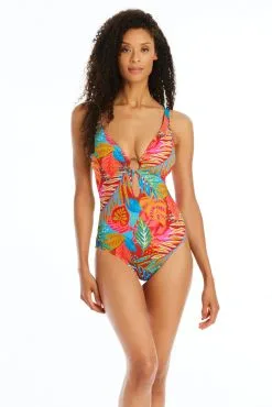 The Heat Is On Plunge One Piece Swimsuit -Tankini Tops Sales bleu rod the heat is on 1 pc 4 ht multi the heat is on plunge one piece swimsuit 35797504655535 scaled