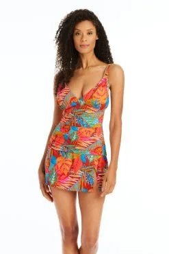 The Heat Is On Plunge Tankini Top