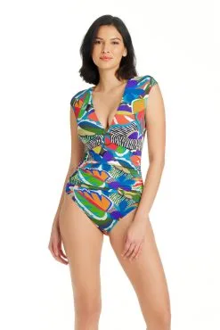 Bleu Rod - TheMix The Mix Cap Sleeve One Piece Swimsuit -Tankini Tops Sales bleu rod themix 1 pc 4 the mix the mix cap sleeve one piece swimsuit 36109897400495 scaled