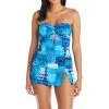Blue Rod- FSale Too Hot To Handle Bandeau Tankini Top