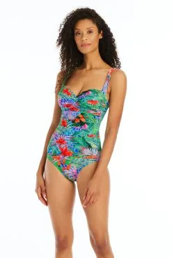 Tropical Flight One Piece Shirred Bandeau Swimsuit 7 Tropical Flight One Piece Shirred Bandeau Swimsuit -Tankini Tops Sales bleu rod tropical flight 1 pc tropical flight one piece shirred bandeau swimsuit 35796926759087 scaled