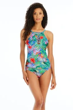 Tropical Flight Hipster Sarong Bikini Bottom -Tankini Tops Sales bleu rod tropical flight sarong bikini bottom 4 tf multi tropical flight hipster sarong bikini bottom 35796919845039 scaled