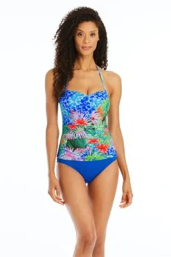Tropical Flight Shirred Bandeau Tankini Top -Tankini Tops Sales bleu rod tropical flight tankini tropical flight shirred bandeau tankini top 35796940914863 scaled