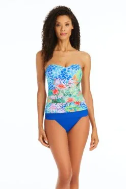 Tropical Flight Shirred Bandeau Tankini Top -Tankini Tops Sales bleu rod tropical flight tankini tropical flight shirred bandeau tankini top 35796941177007 scaled