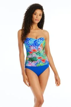 Tropical Flight Shirred Bandeau Tankini Top -Tankini Tops Sales bleu rod tropical flight tankini tropical flight shirred bandeau tankini top 35796941373615 scaled