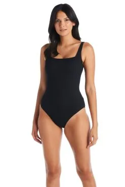 Walk The Line Scoop Neck Ribbed One Piece Swimsuit -Tankini Tops Sales bleu rod walk the line 1 pc square neck ribbed one piece swimsuit wl 35118948188335 scaled