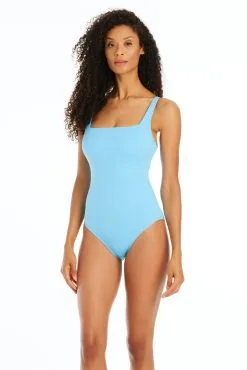 Walk The Line Scoop Neck Ribbed One Piece Swimsuit -Tankini Tops Sales bleu rod walk the line23 1 pc 4 french bleu walk the line scoop neck ribbed one piece swimsuit 35796988166319 scaled
