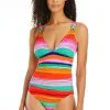 Winning Streak Surplice One Piece Swimsuit