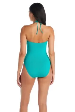 Blue Rod- FSale All Tied Up Bandeau Tie Front One Piece Swimsuit -Tankini Tops Sales blue rod all tied up 1 pc bandeau tie front one piece swimsuit atu 35181377355951 scaled