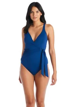 Blue Rod- FSale All Tied Up Surplice Tie Side One Piece Swimsuit -Tankini Tops Sales blue rod all tied up 1 pc surplice tie side one piece swimsuit atu 35128390189231 scaled