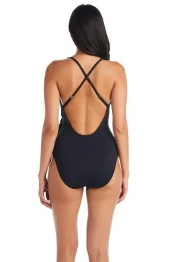 Blue Rod- FSale All Tied Up Surplice Tie Side One Piece Swimsuit -Tankini Tops Sales blue rod all tied up 1 pc surplice tie side one piece swimsuit atu 35128390221999 scaled