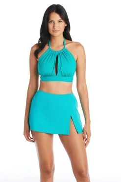 Blue Rod- FSale All Tied Up High Neck Key Hole Bikini Top -Tankini Tops Sales blue rod all tied up bikini top high neck key hole bikini top atu 35128291295407 scaled