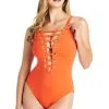 Blue Rod- FSale Free Spirit Lace Down One Piece Swimsuit