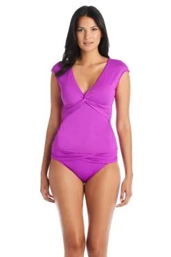 Let's Get Twisted Cap Sleeve Tankini Top -Tankini Tops Sales blue rod let s get twisted tankini cap sleeve tankini top lgt 35127897096367 scaled